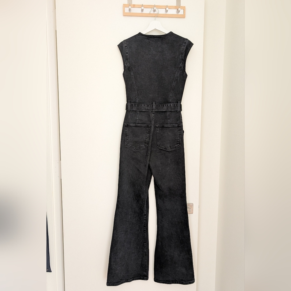 Calypso Wide Leg Denim Jumpsuit - Picture 6 of 6